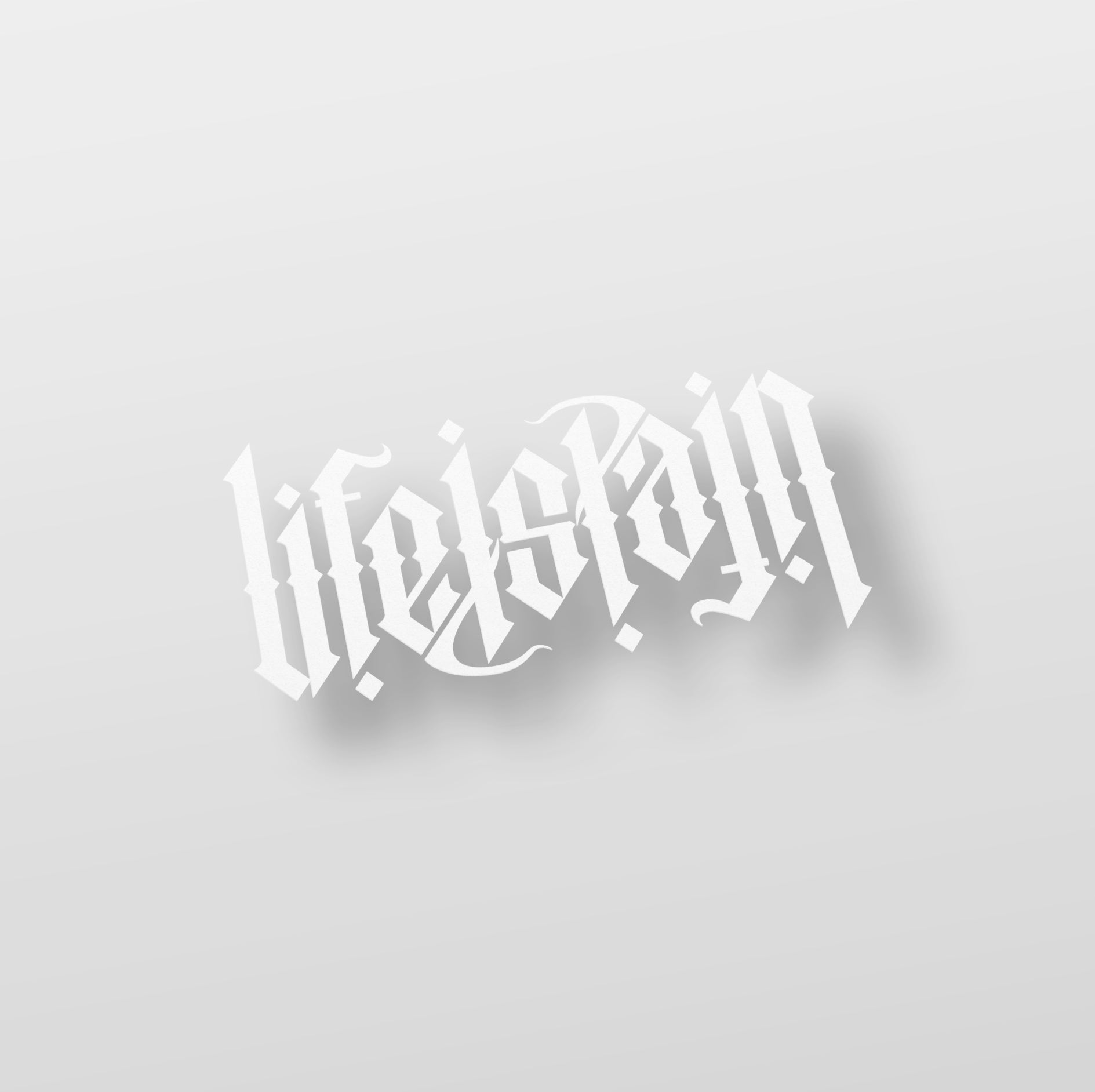 Life is Pain Ambigram Decal